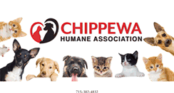 Desktop Screenshot of chippewahumane.com